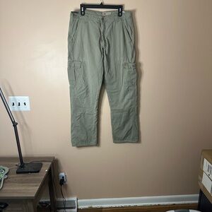 Insulated Wrangler Men's Olive Cargo Pants